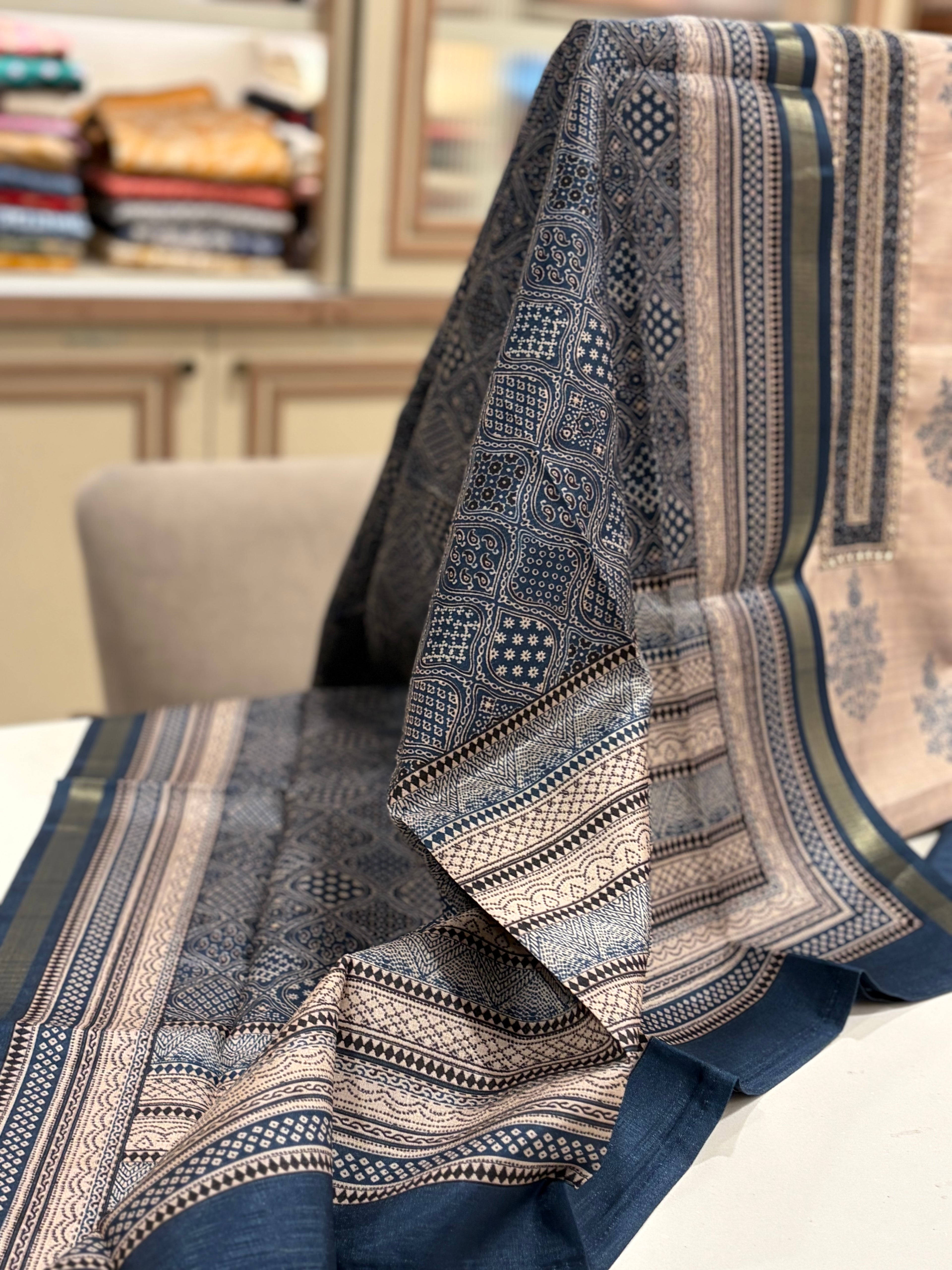 Soft Tussar Silk Suit Set