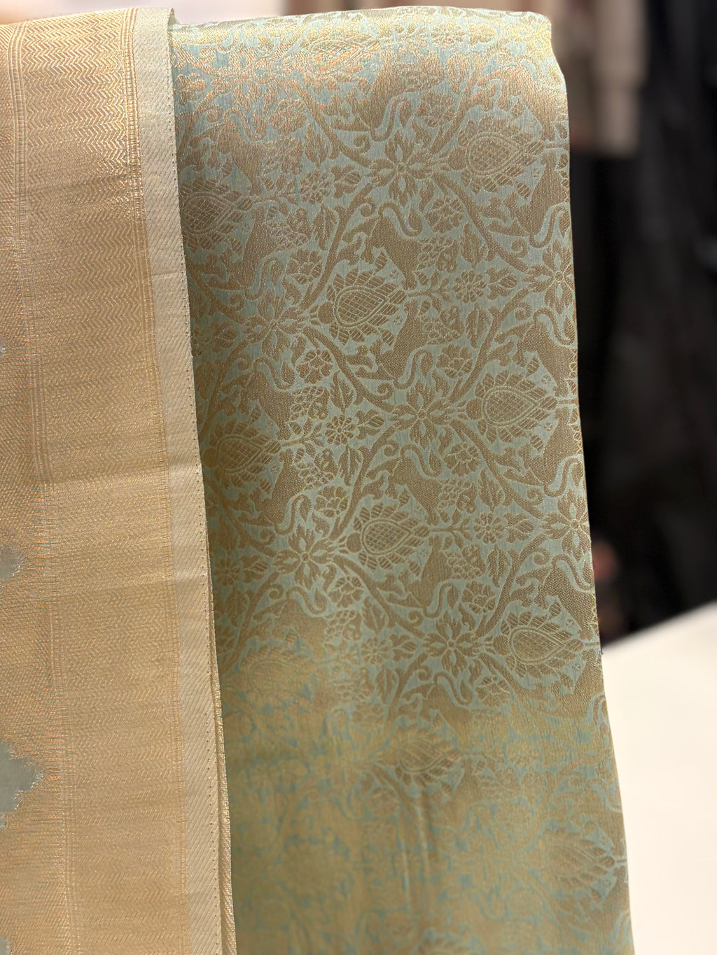 Pure Brocade Banarasi Unstitched Suit Set