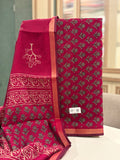 Rani Pink Floral Maheshwari