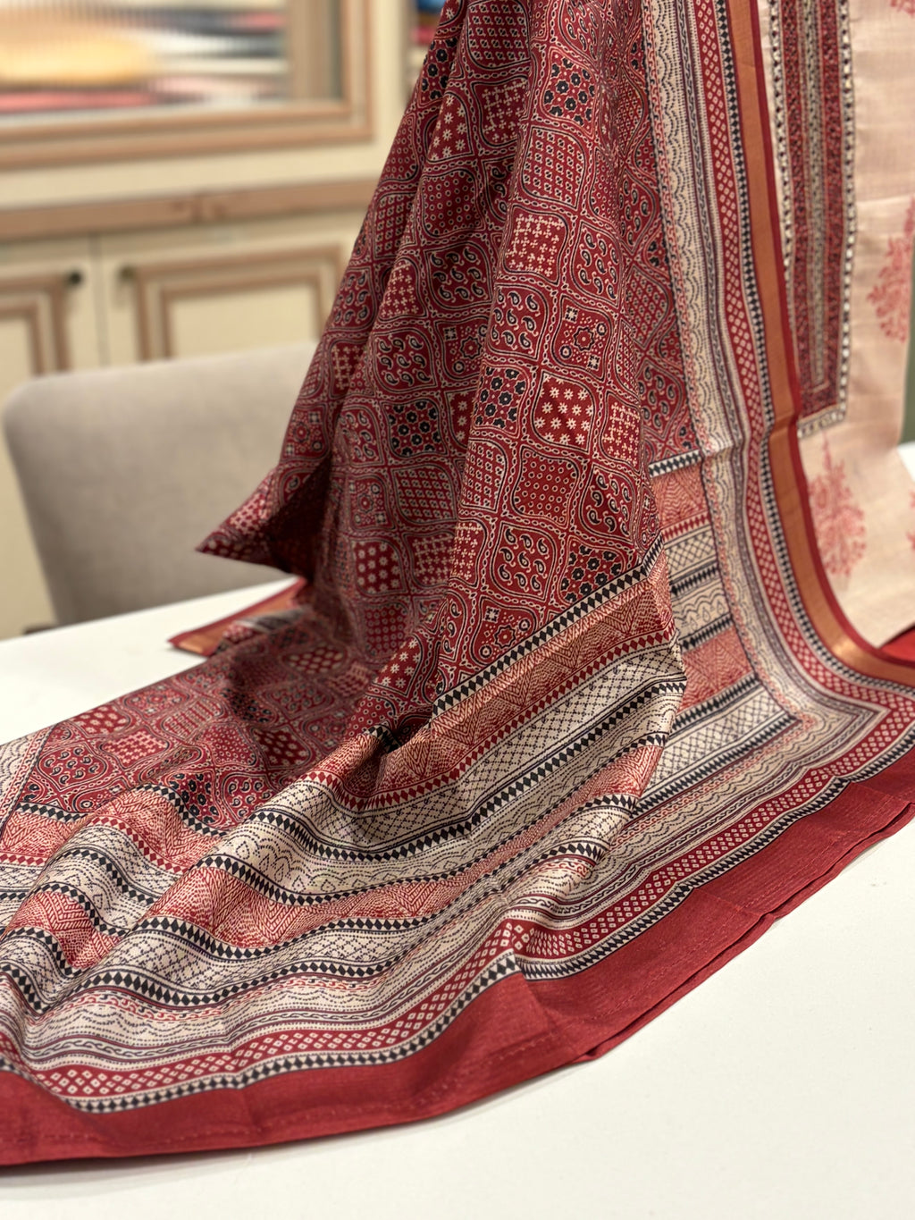 Soft Tussar Silk Suit Set
