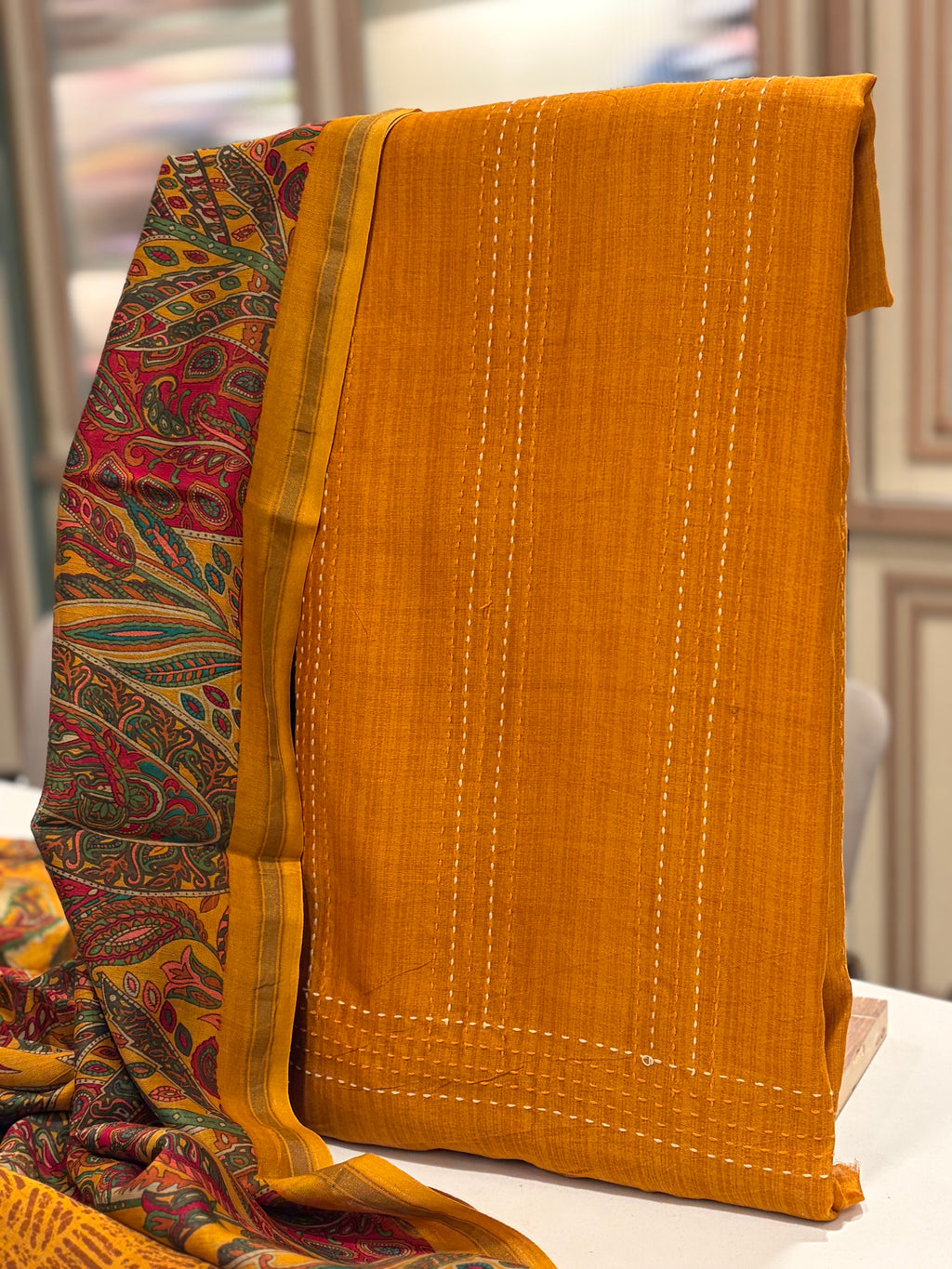 Luxury Maheshwari Silk Festive Suit Set – Heritage Prints & Handcrafted Elegance