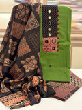 Pure Soft Cotton Ajrak Print Suit Set