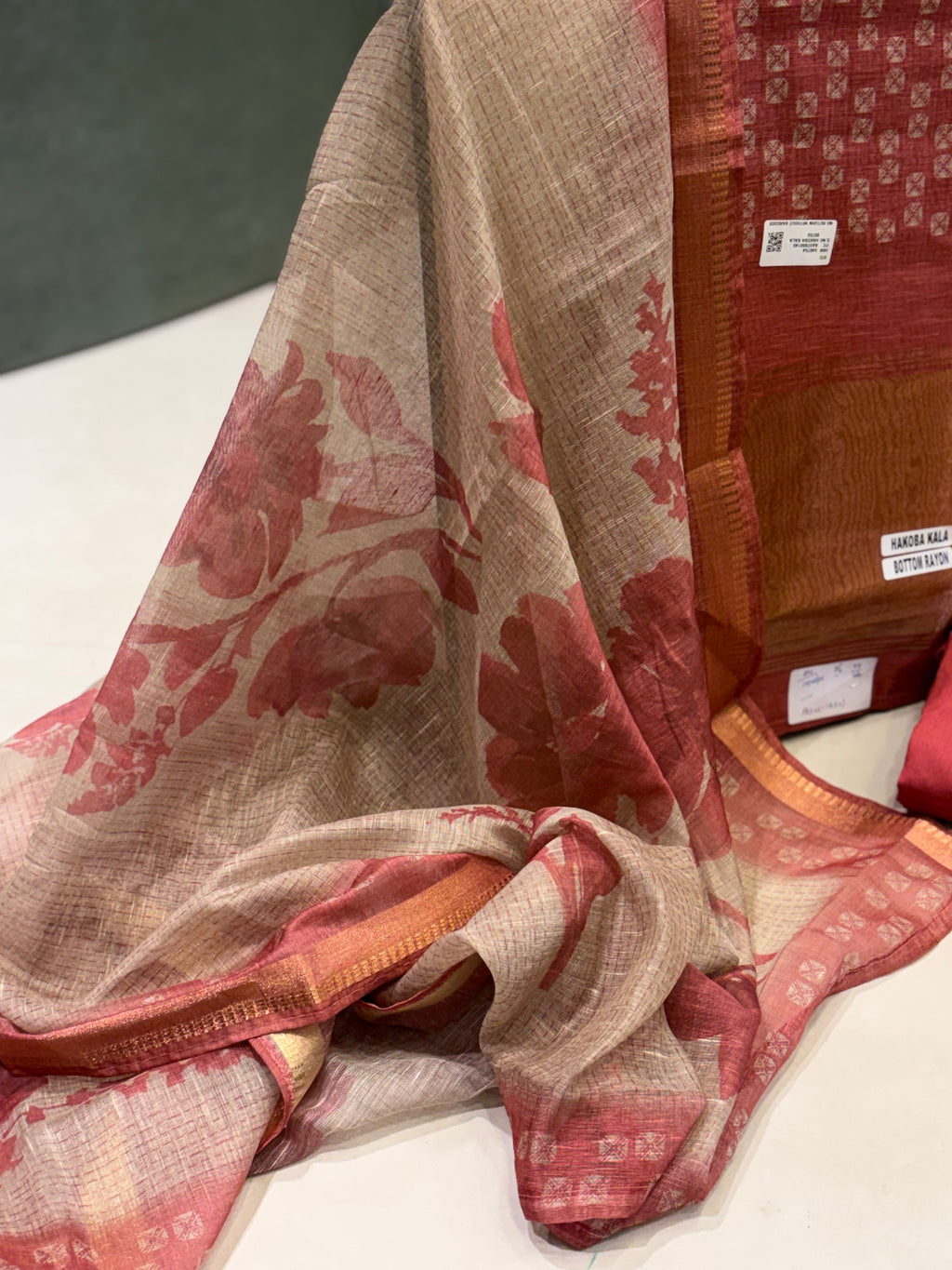 Soft Maheshwari Festive Suit Set – Graceful Tradition with a Contemporary Touch