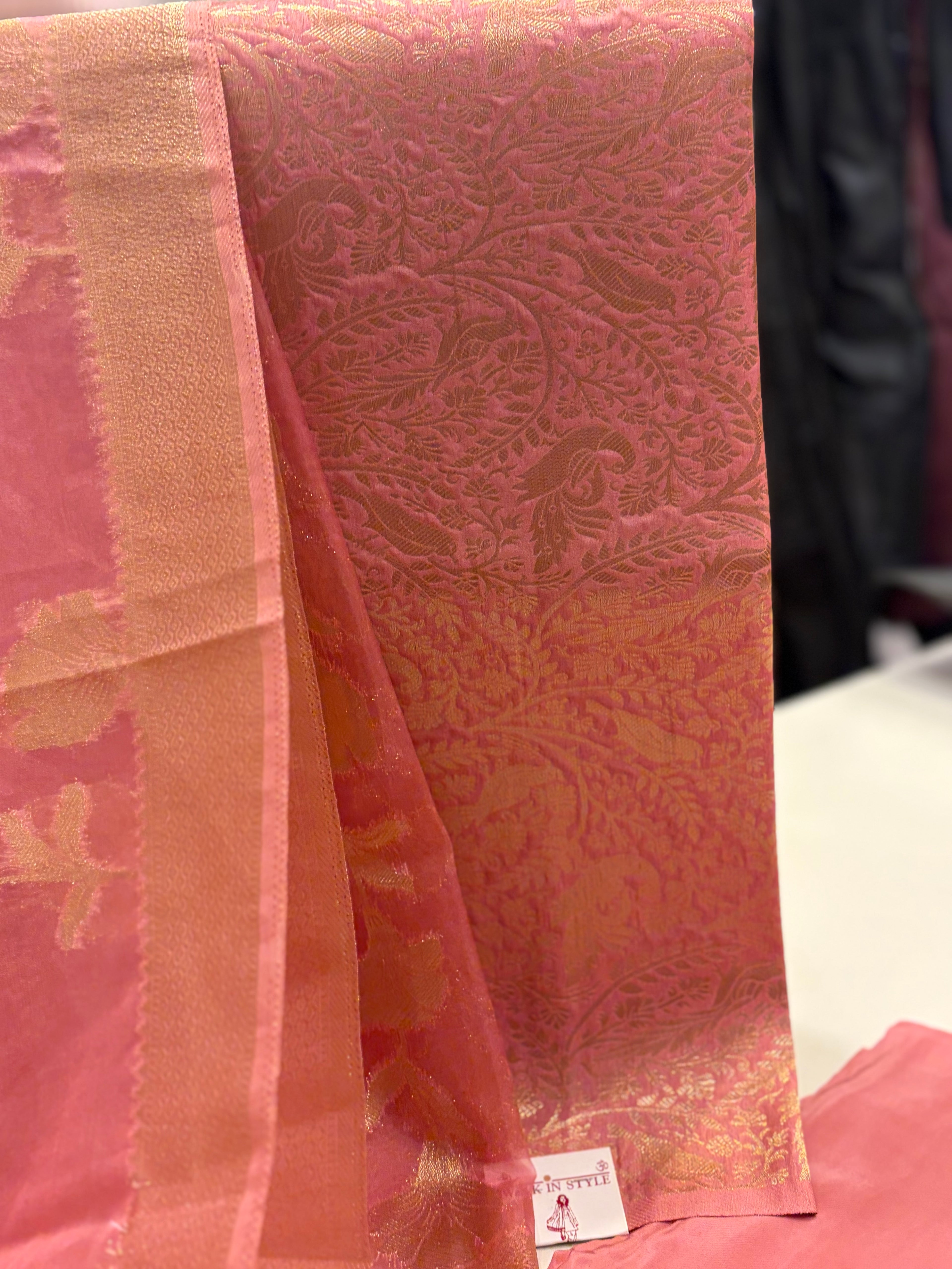 Pure Brocade Banarasi Unstitched Suit Set