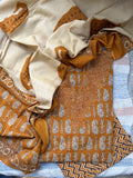 Mustard Floral Chikankari Suit Set