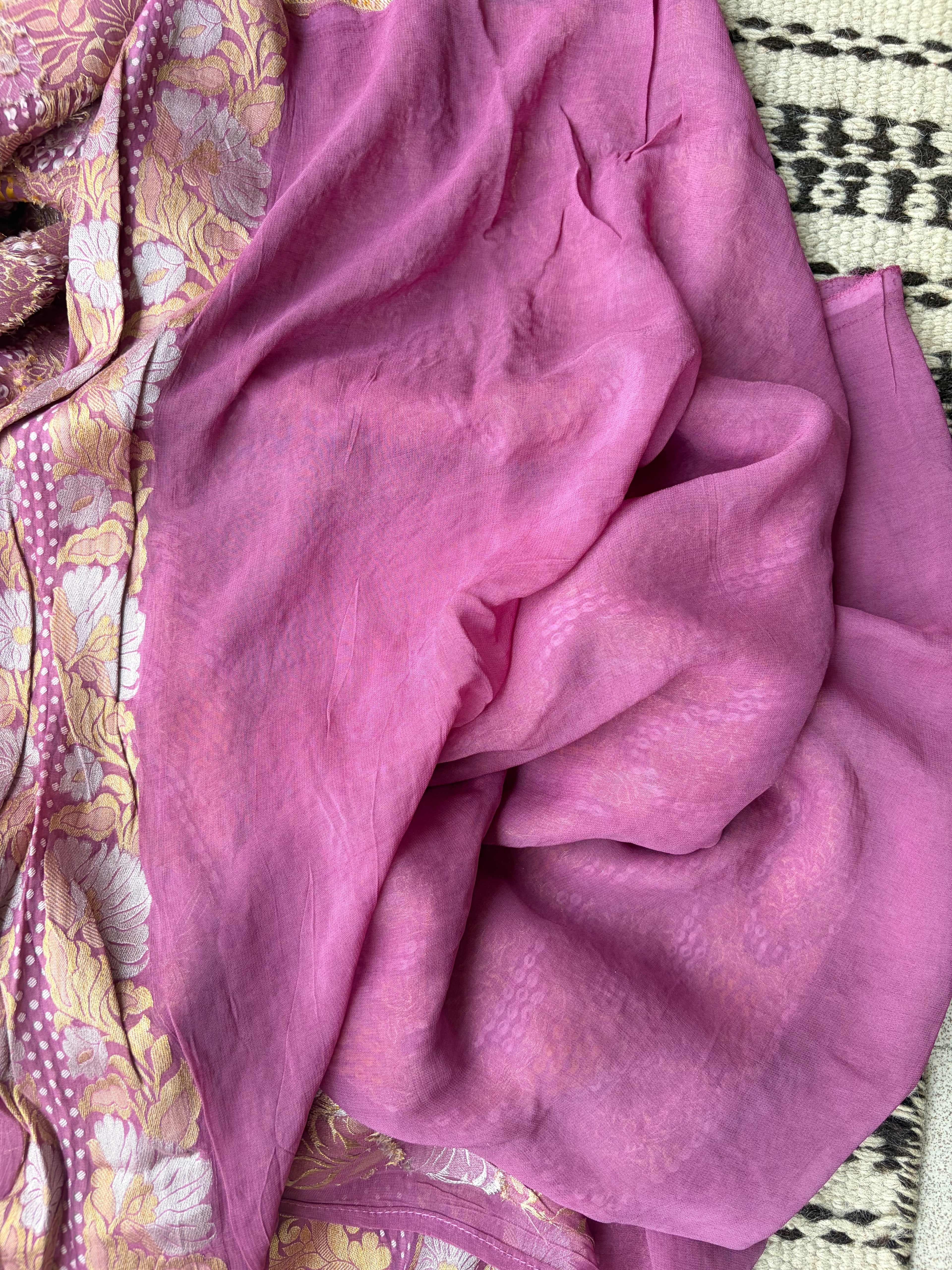 Royal Banarasi Georgette Gharchola Woven Saree