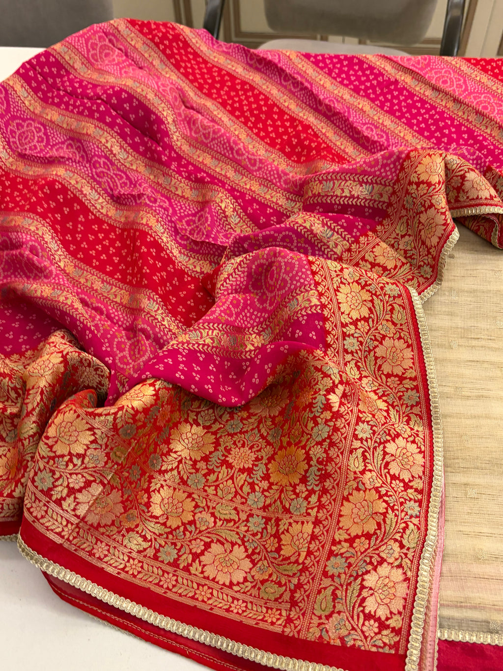 Premium Banarasi Chanderi Suit Set with Pure Banarasi Dupatta