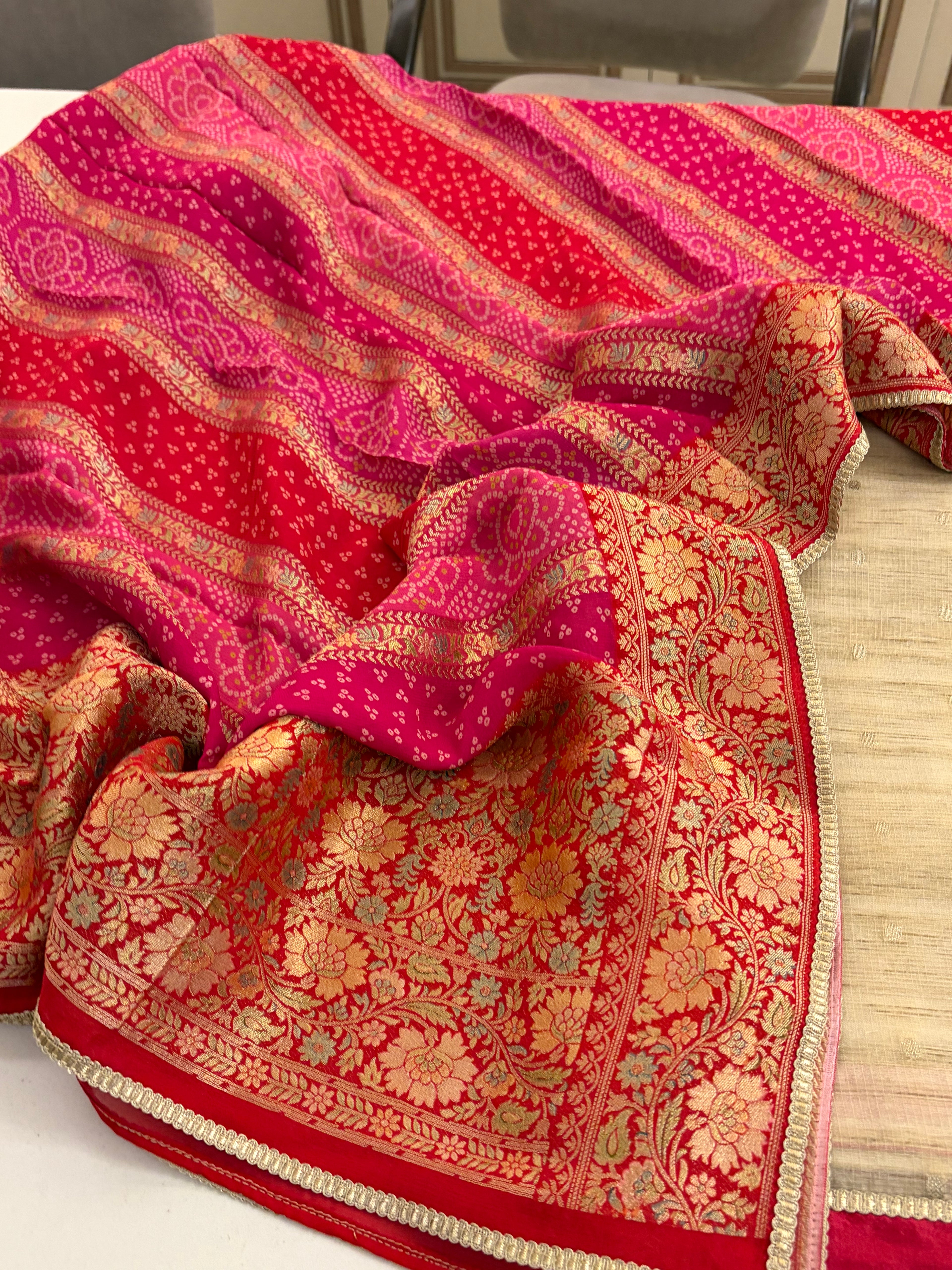 Premium Banarasi Chanderi Suit Set with Pure Banarasi Dupatta