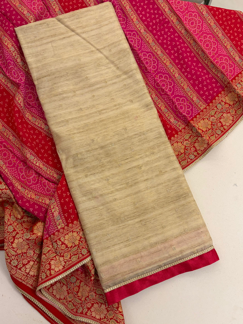 Premium Banarasi Chanderi Suit Set with Pure Banarasi Dupatta
