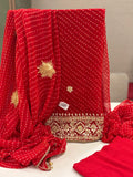 Festive Lehariya Georgette Suit Set – Vibrant Elegance for Every Celebration