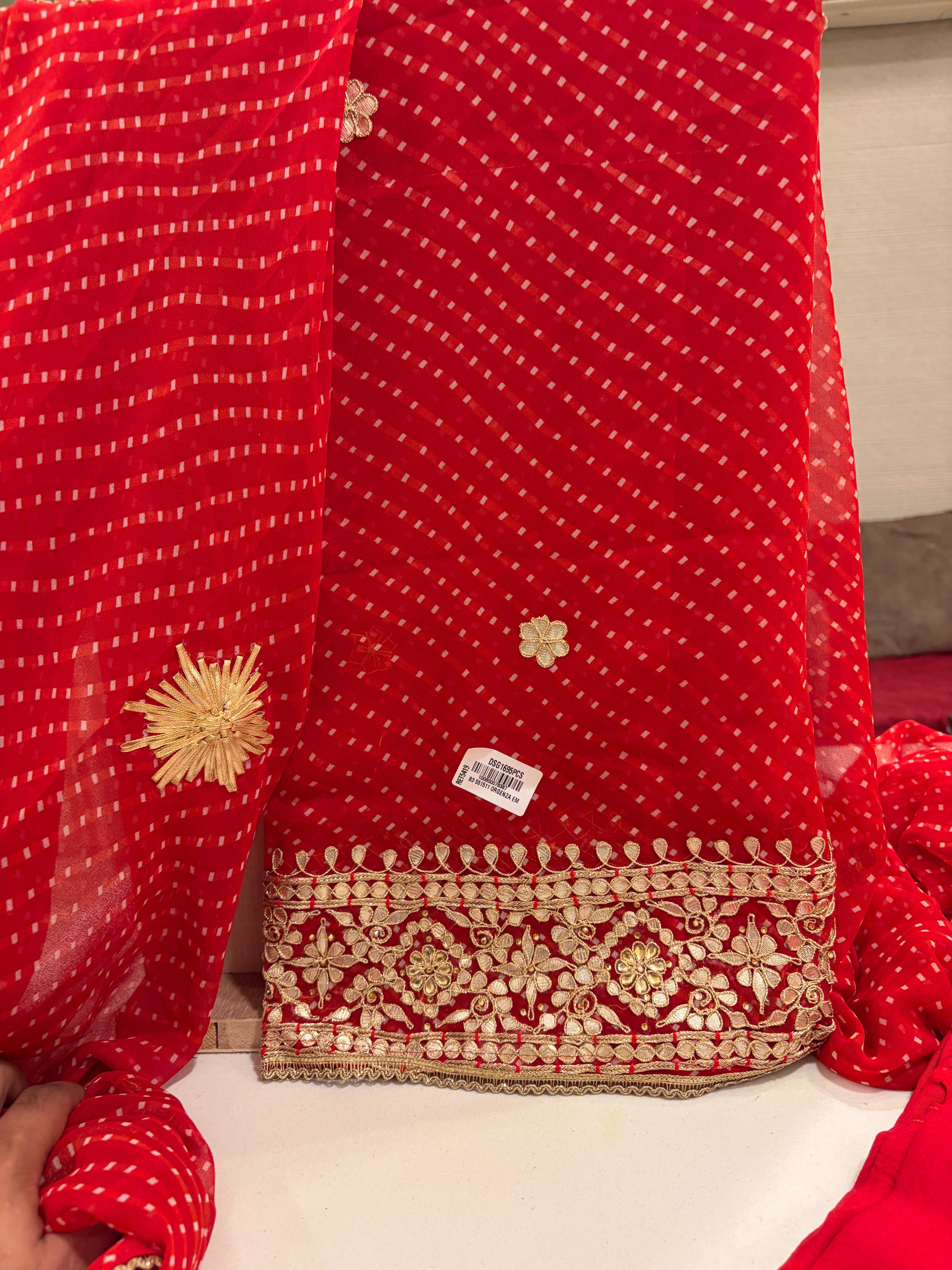 Festive Lehariya Georgette Suit Set – Vibrant Elegance for Every Celebration