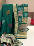 Banarasi Ghar Chola Crepe Silk Suit Set – Regal Festive Grace