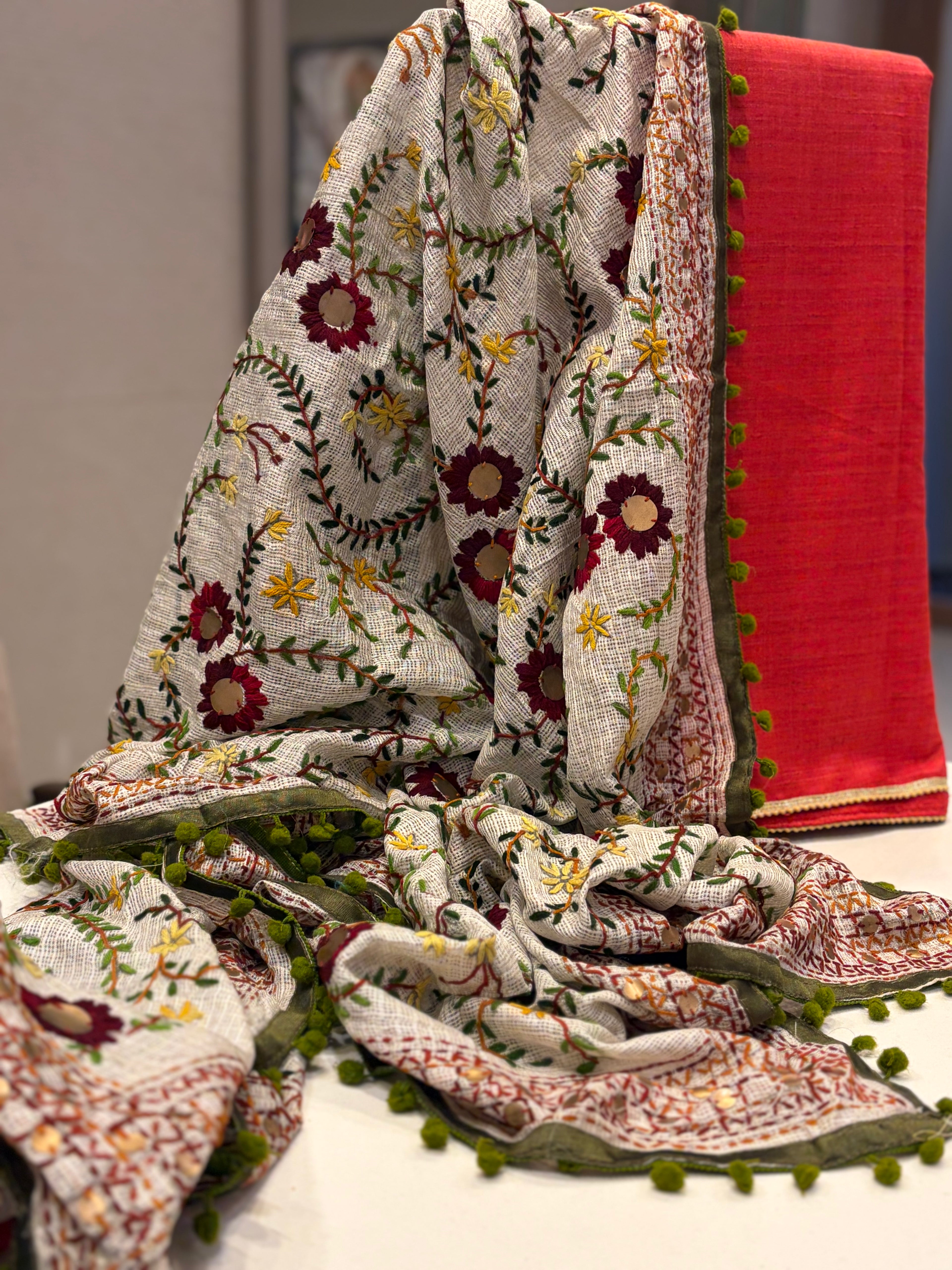 Phulkari Heritage – Handloom Cotton Suit Set