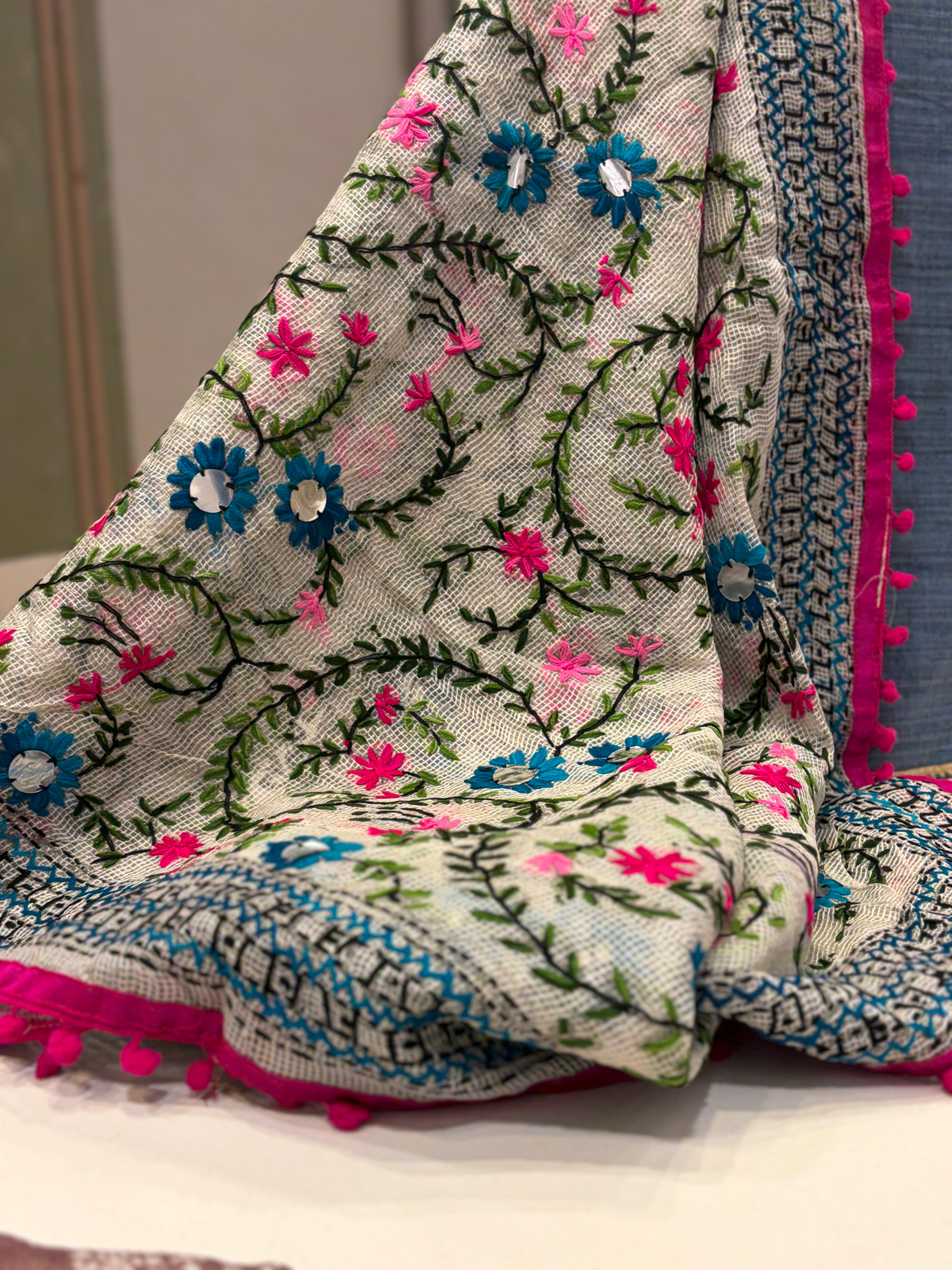 Phulkari Heritage – Handloom Cotton Suit Set