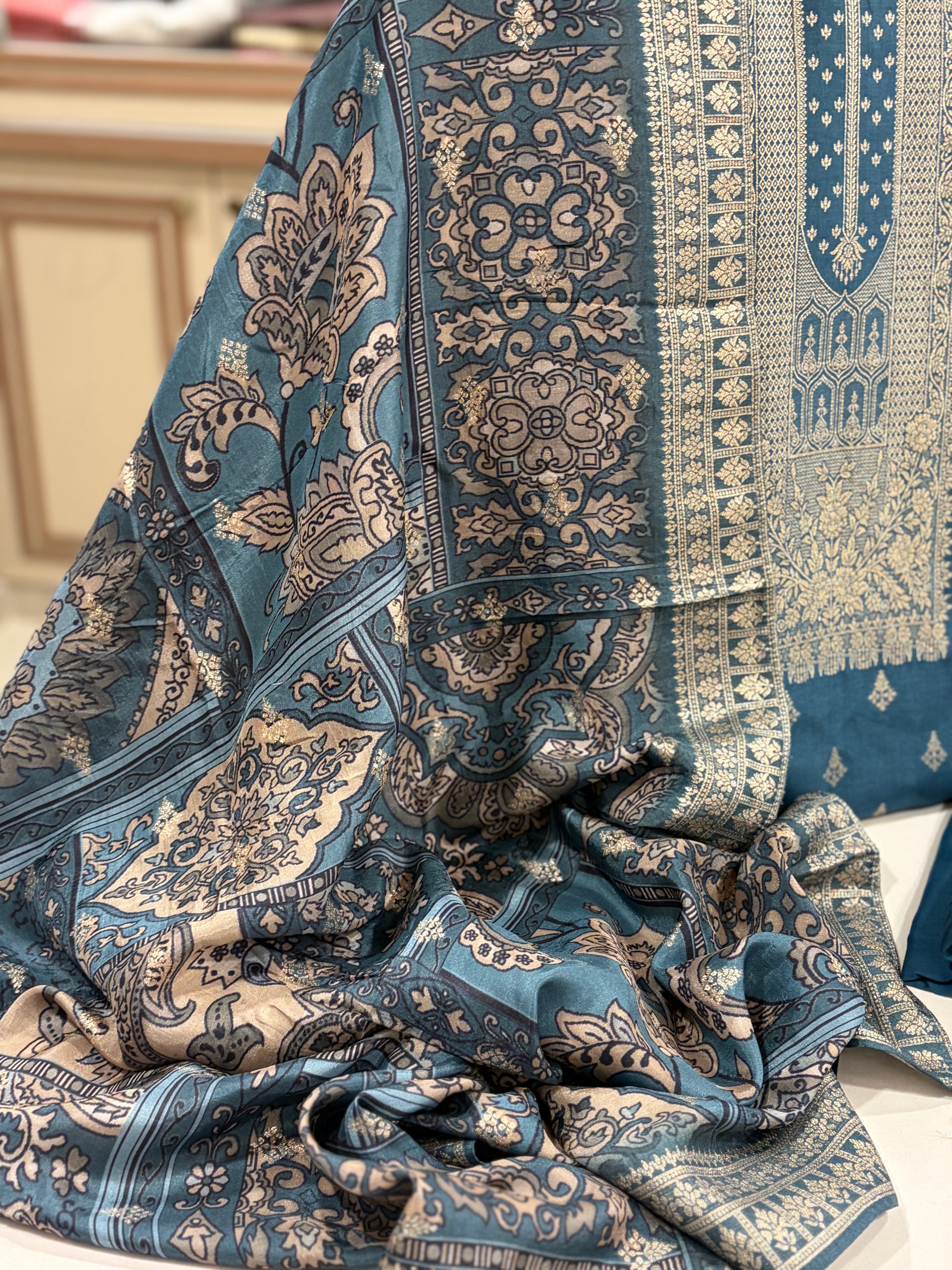 Royal Banarasi Crepe Silk Suit Sets