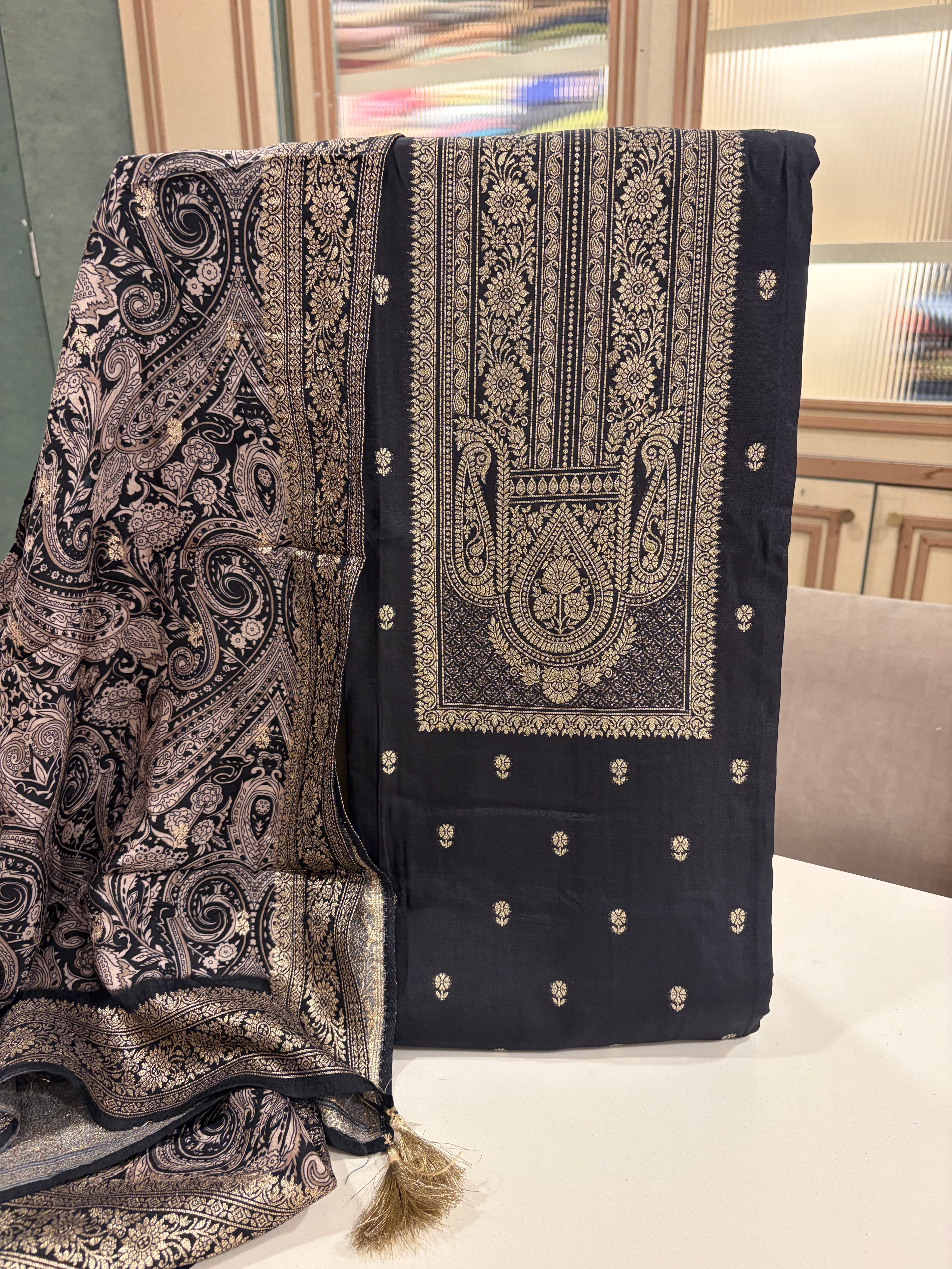 Royal Banarasi Crepe Silk Suit Sets