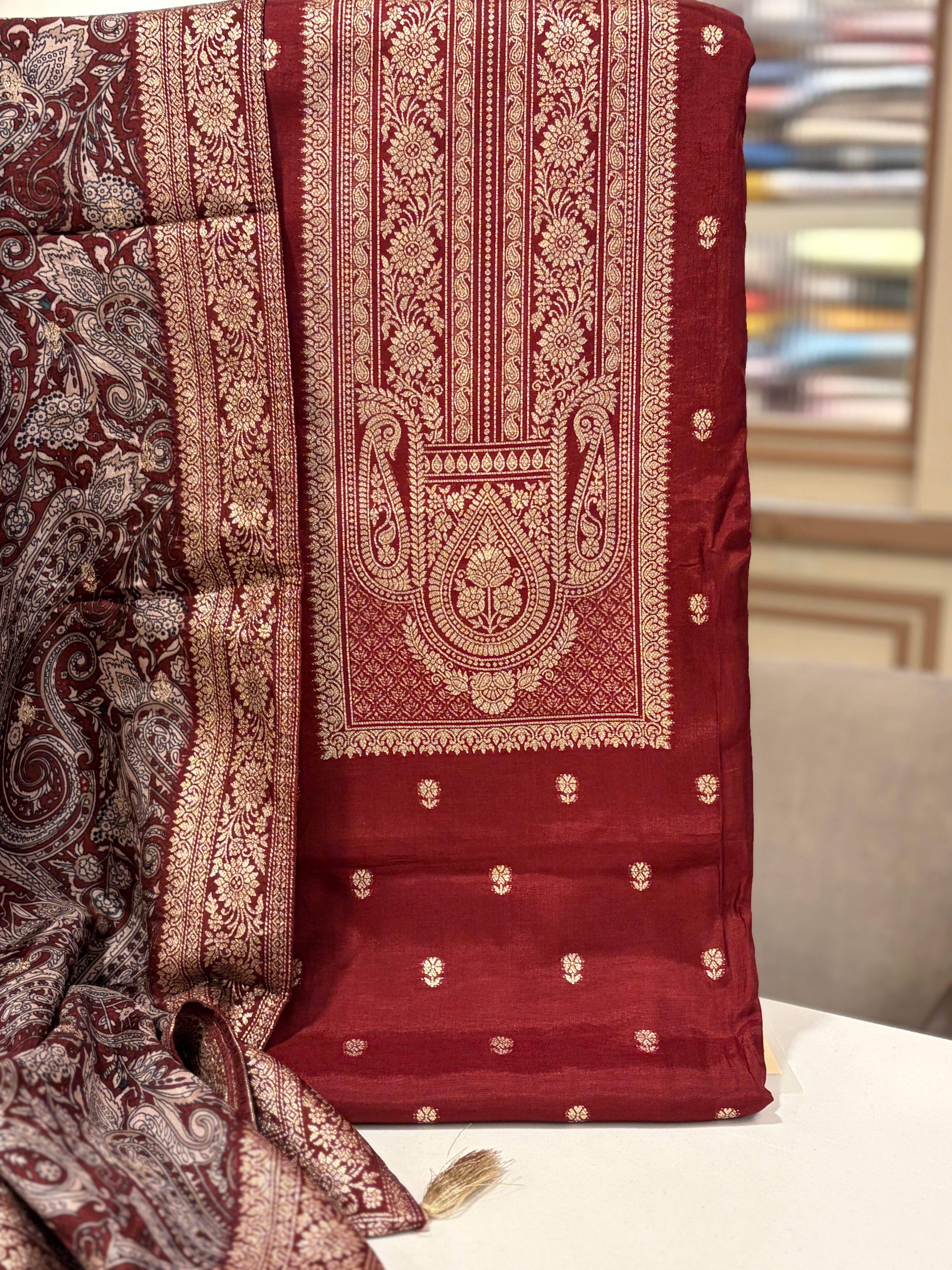 Royal Banarasi Crepe Silk Suit Sets