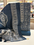 Premium Maheshwari Kantha Embroidered Unstitched Suit | Festive & Gifting Collection