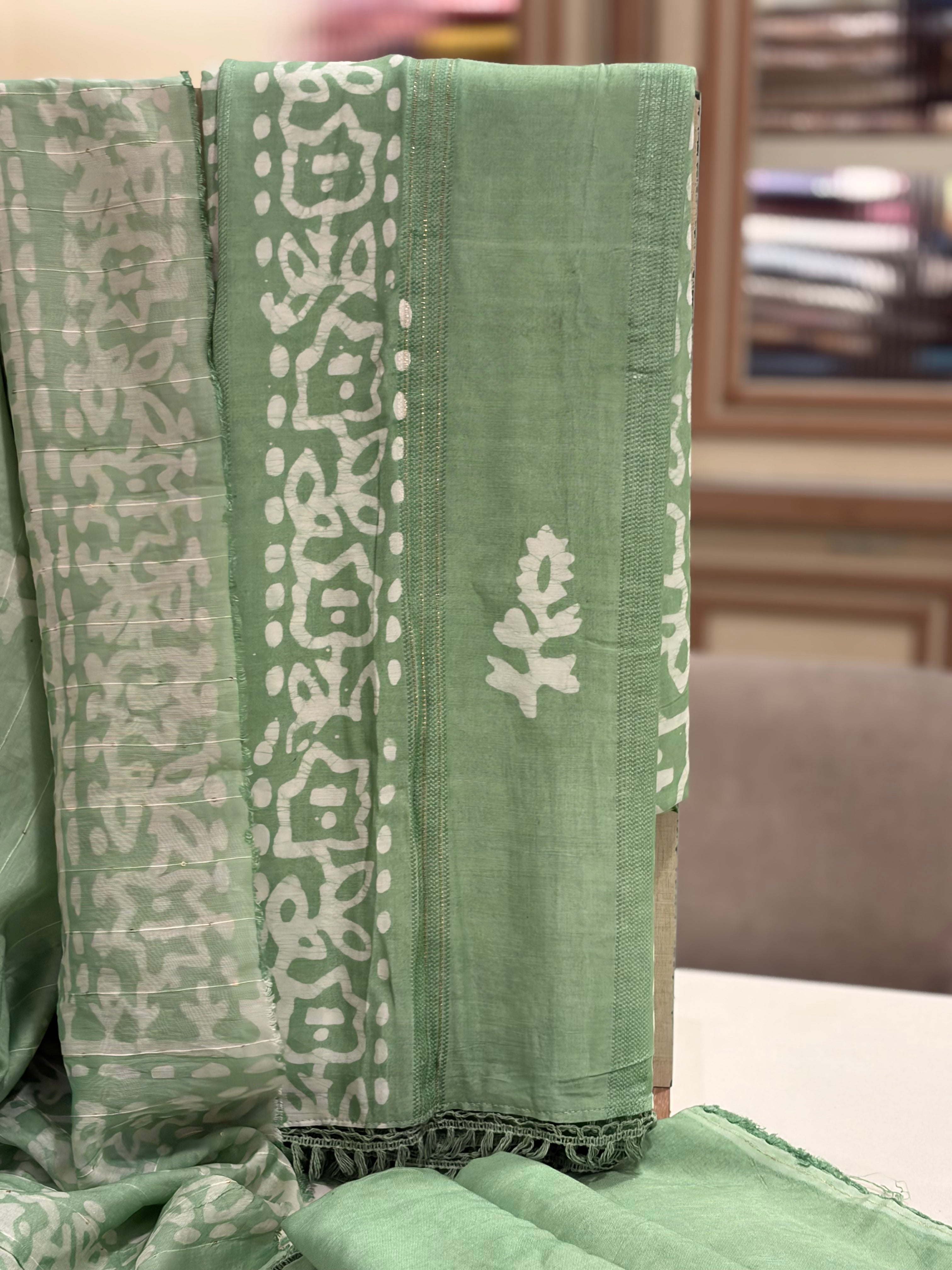 Soft Muslin Festive Unstitched Suit Set