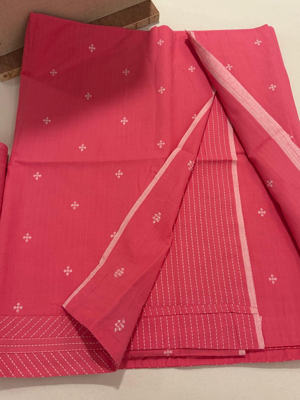 Premium Pure Cotton Suit Set with Kalamkari-Inspired Printed Dupatta