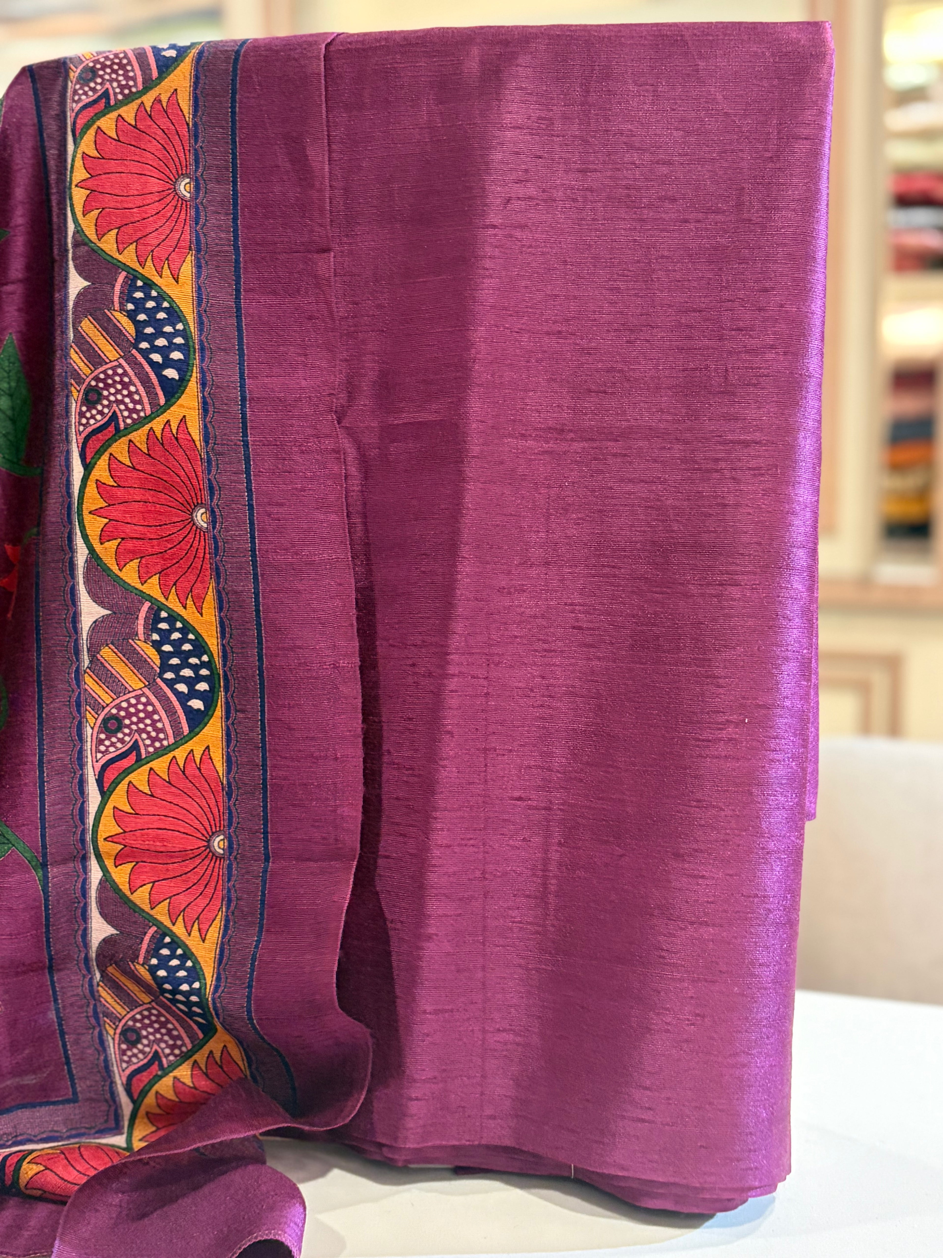 Premium Mulberry Silk Suit with Kalamkari Silk Dupatta