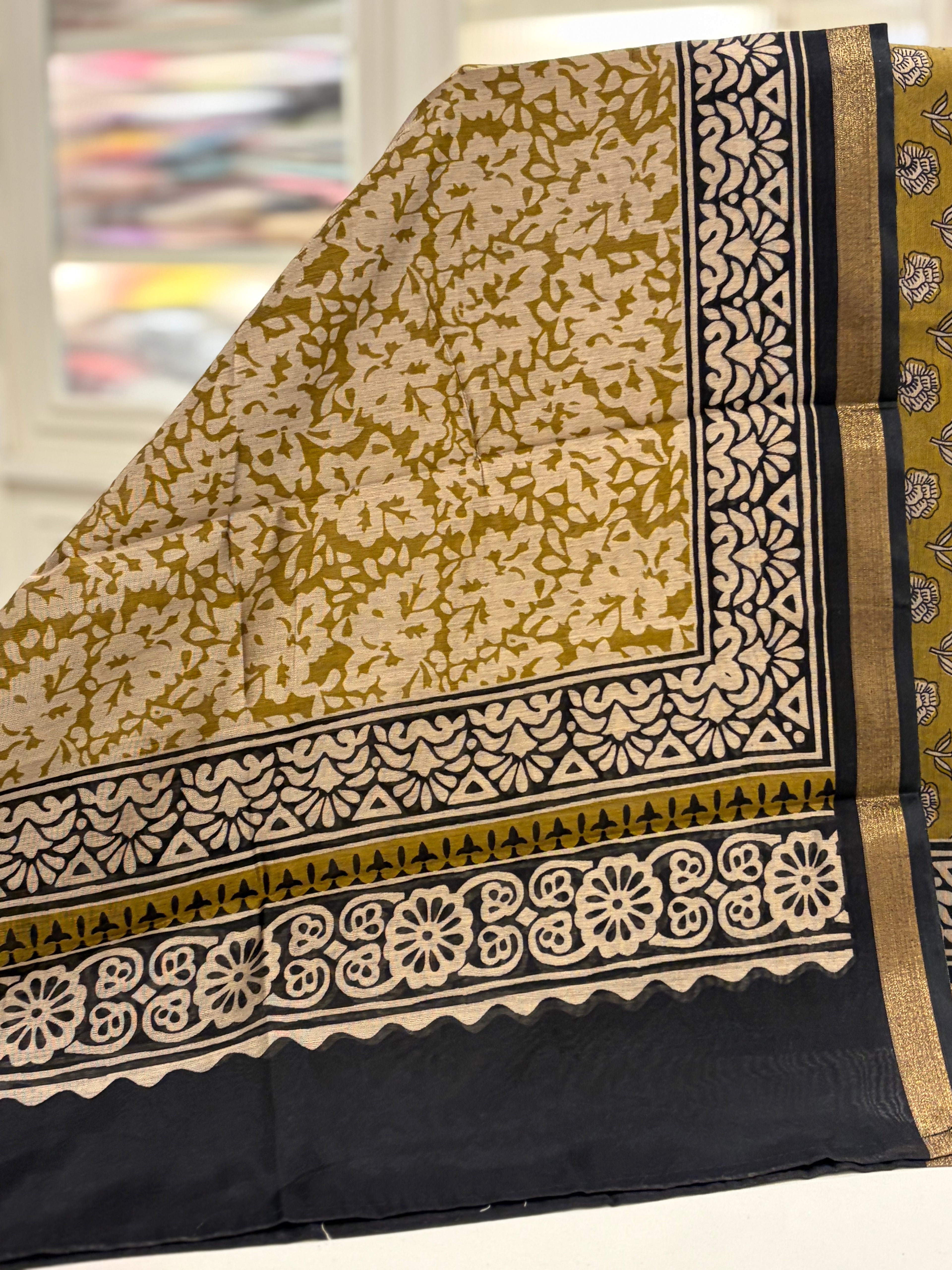 Pure Maheshwari Handcrafted Unstitched Suit ✨