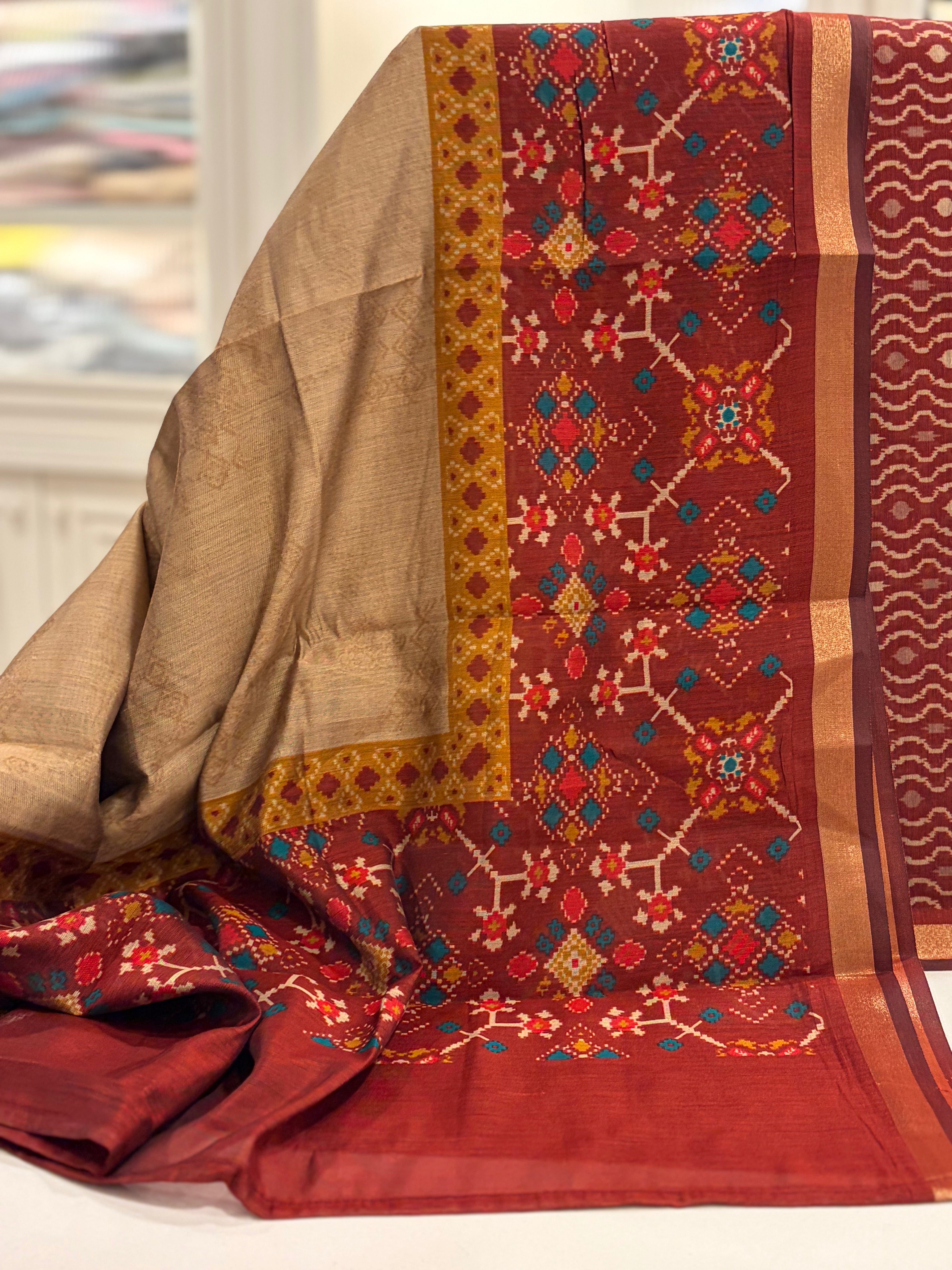 Pure Maheshwari Handcrafted Unstitched Suit ✨